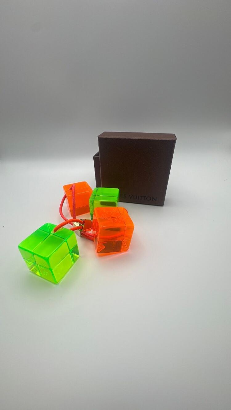 Louis  Vuitton Neon Hair Ties Cube